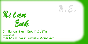 milan enk business card
